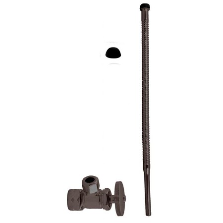 Westbrass Supply Kit, 5/8" OD x 3/8" OD x 15" Corrugated in Oil Rubbed Bronze D105K15-12